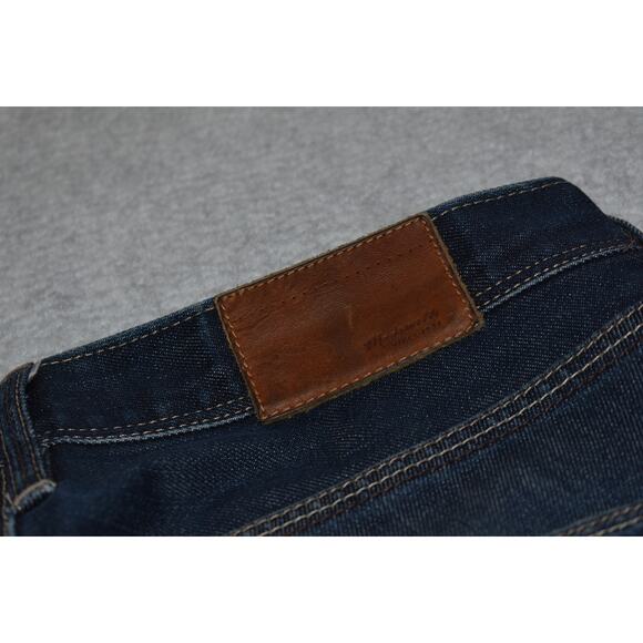 Madewell Jeans Womens Size 26 x 31 Rail Straight Fit Blue Cotton Blend - Picture 8 of 10